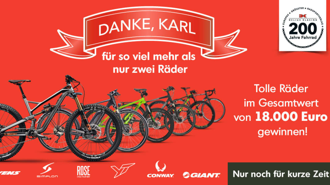 Gewinnspiel 200 Jahre Fahrrad: Gewinner steht fest - Räder im Gesamtwert von 18.000 Euro