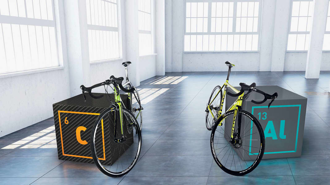 Test 2016: Rennräder aus Aluminium gegen Carbon-Renner - Rennrad-Duell: Aluminium gegen Carbon