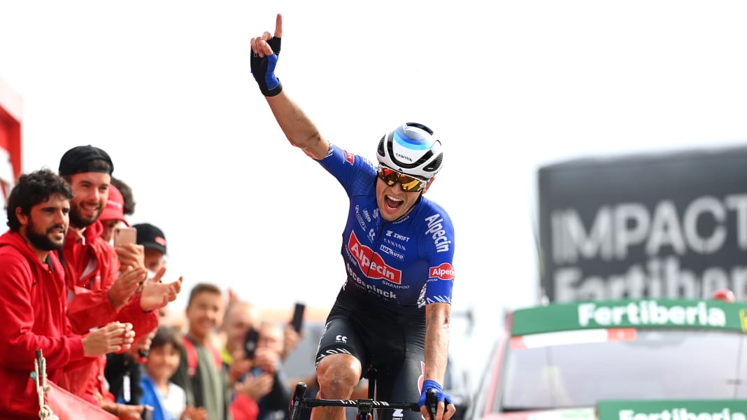 Vuelta: Vine schlägt auf 8. Etappe erneut zu - Evenepoel bleibt im Roten Trikot