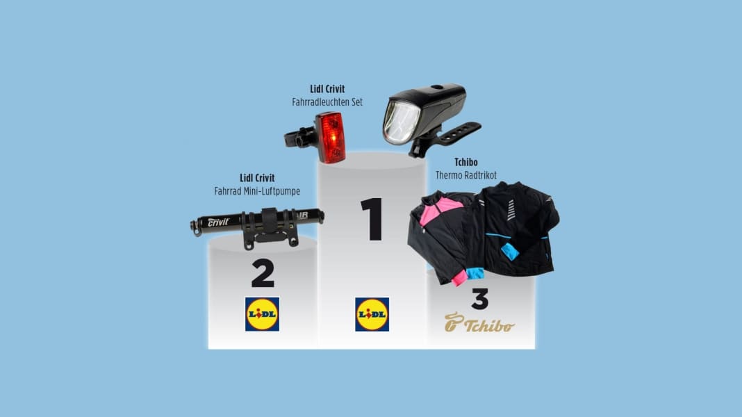 Lidl vs. Tchibo: Wer hat die besten Radsachen?