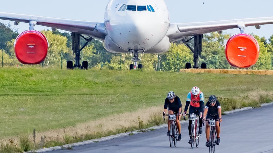 Radsport auf dem Flughafen Nordholz