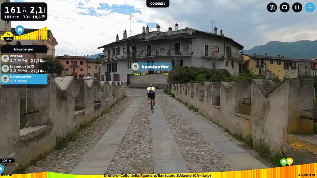 Indoortraining-Software im Test: Rouvy