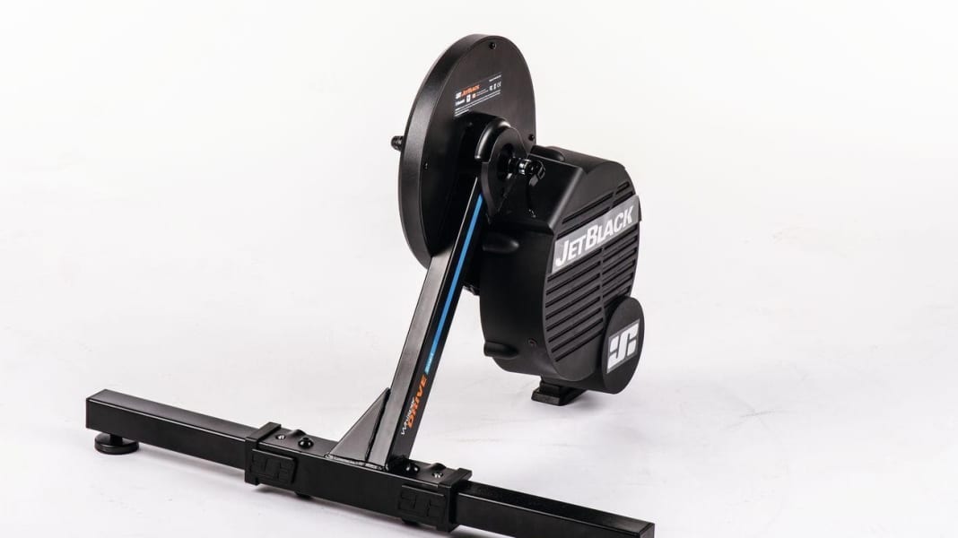 Jet black whisper drive smart turbo trainer top