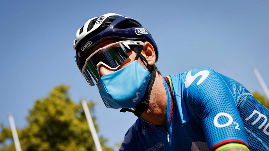 Alejandro Valverde bei Unfall leicht verletzt - Fahrerflucht