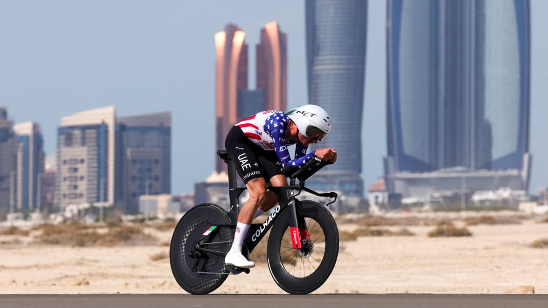 UAE Tour 2024 UAEFestspiele im Zeitfahren auf der 2. Etappe TOUR