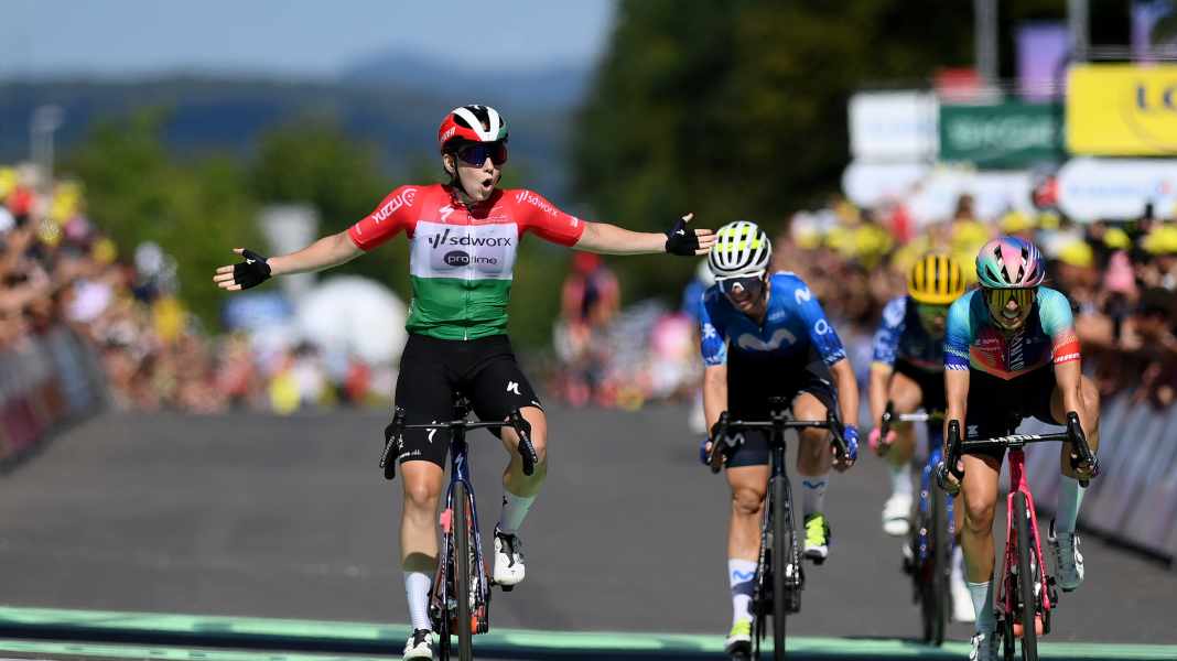 Tour de France Femmes - 5. Etappe: Lippert bei Vas-Sieg Dritte, Sturz kostet Vollering Gelb