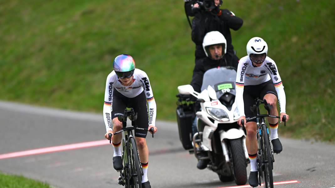 Rad-WM 2024: 85 Hundertstel - Deutschland holt Silber hinter Australien in der Mixed-Staffel