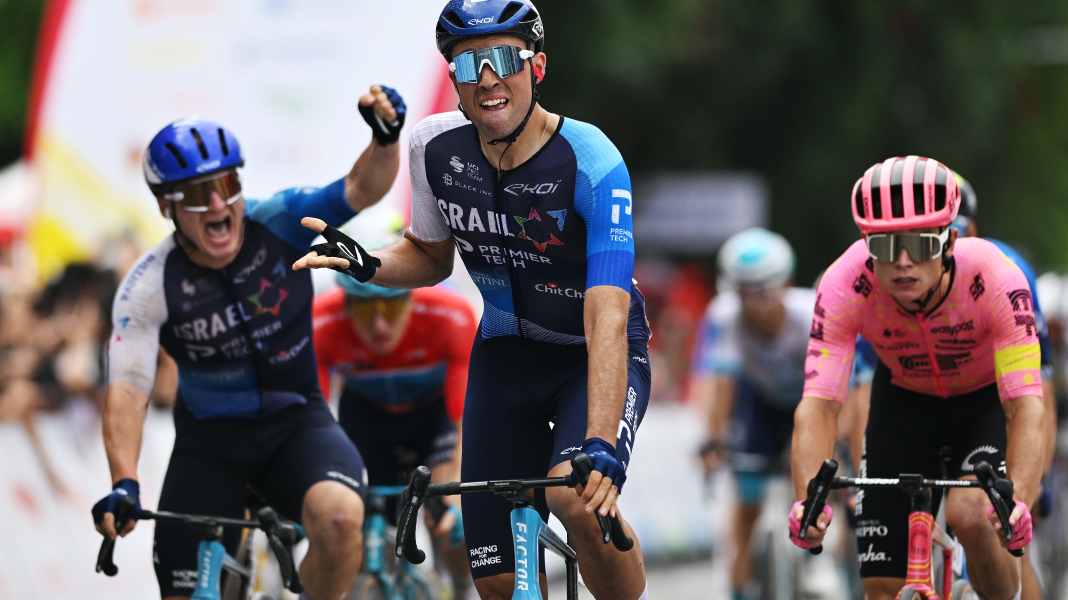 Tour of Guangxi 2024 - 3. Etappe: Nach Massensturz und Rennunterbrechung: Vernon fängt Molano noch ab