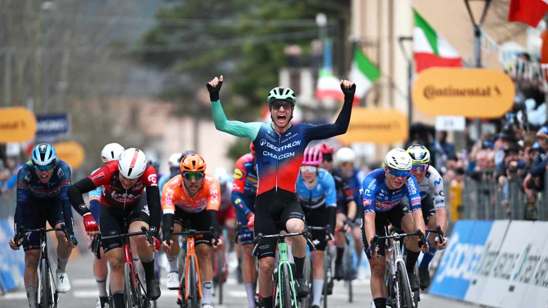Tirreno-Adriatico - 3. Etappe: Milan eröffnet zähen Sprint zu früh: Andresen feiert Etappensieg