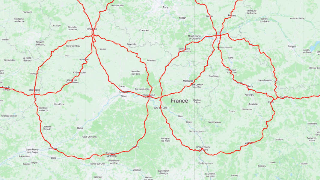 Strava-Weltrekord?: Riesige Olympische Ringe nachgefahren