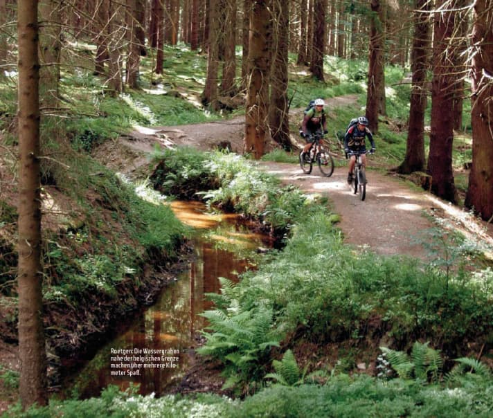   Crossing the Eifel on a mountain bike.