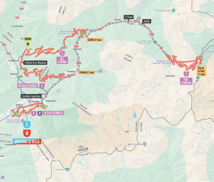 Die Strecke der 4. Etappe der Vuelta a España 2026