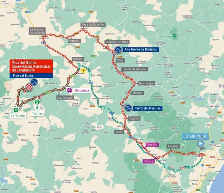 The map view of stage 6