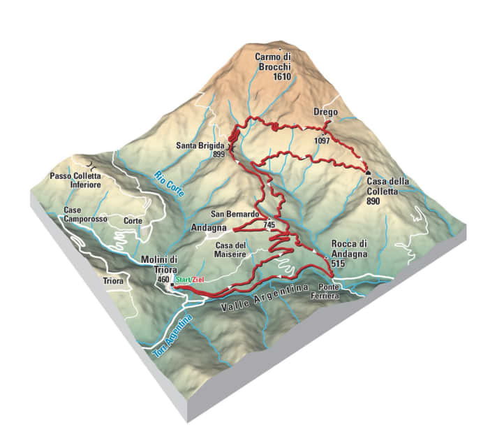   Übersichtskarte Drego-Trail