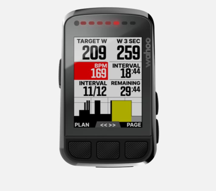   Alles im roten Bereich? Wattleistung oder Herzfrequenz können in Echtzeit der entsprechenden Belastungszone zugeordnet werden.