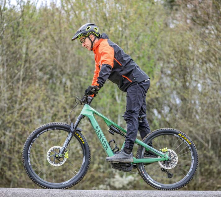 Balance and posture bring safety on the trail.
