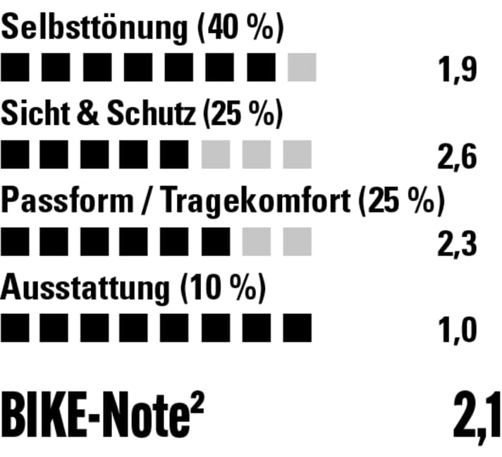 Der Rahmen stört etwas im Sichtfeld, ansonsten ist die Giant eine top Brille zum Spartarif