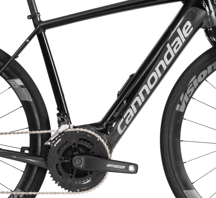   Robust und leistungsstark: Der Mittelmotor von Bosch, hier verbaut im Cannondale Synapse Neo.