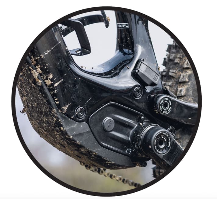   Wichtiges Bauteil am E-Enduro: der Motor