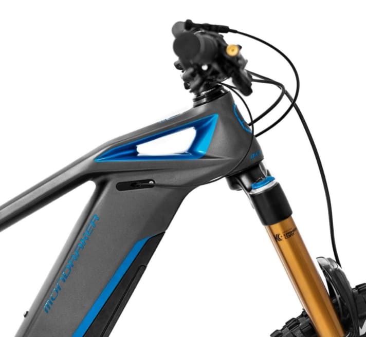   Mondraker sets an exclamation mark with its futuristic carbon design.