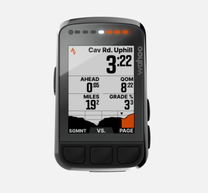   KOM hunter? The Strava segments are colour-coded in the profile.