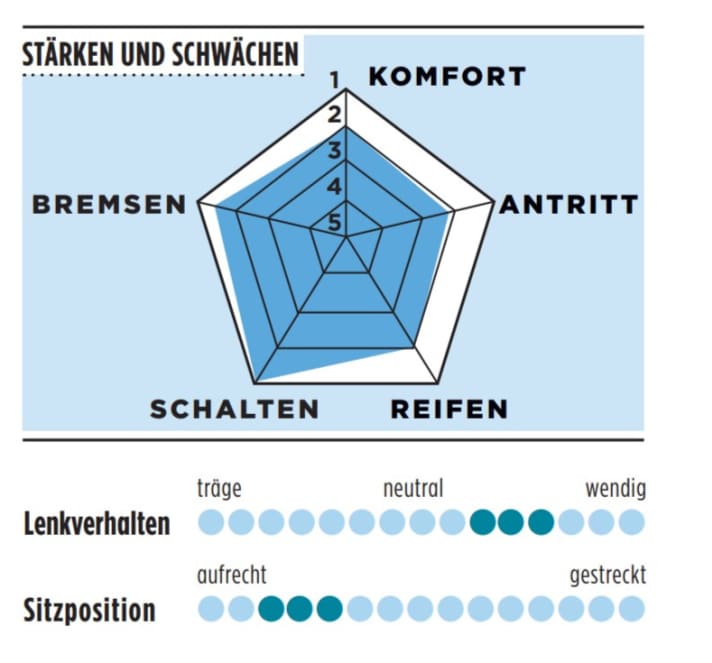 Stärken und Schwächen des Giant Revolt Advanced Pro 1 in der TOUR-Grafik