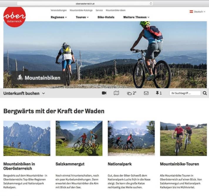   Mountain biking in Upper Austria - the tour portal.