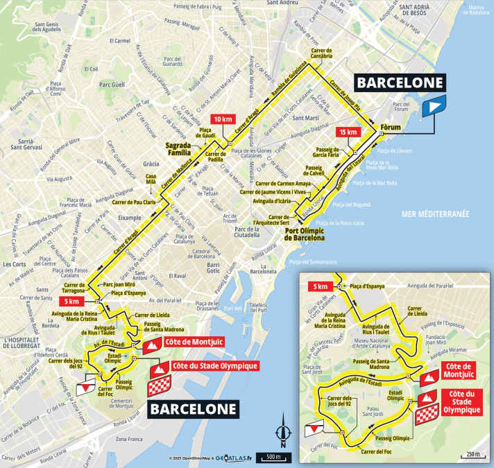 La 1ère étape sur la carte