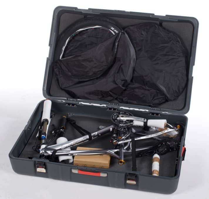   This is how you pack a mountain bike into a suitcase to fly.