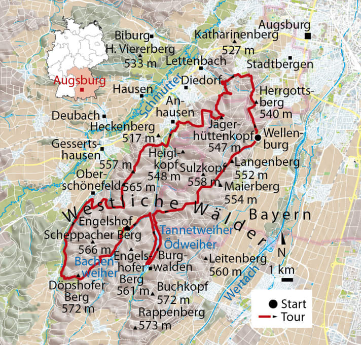   MTB-Trails Westliche Wälder