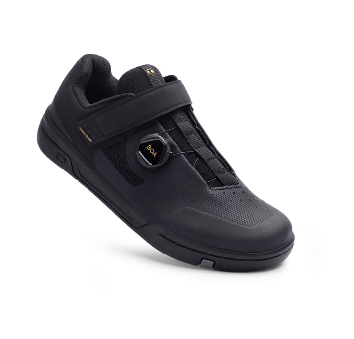   Even <a href="https://www.awin1.com/cread.php?awinmid=11768&awinaffid=471469&clickref=B+Crankbrothers+Stamp+Boa+Shoes+&ued=https%3A%2F%2Fwww.rosebikes.de%2Fcrankbrothers-stamp-boa-flat-pedal-schuhe-2696888" target="_blank" rel="noopener noreferrer nofollow">the expensive flat pedal shoe</a> * has the practical Boa fastener.
