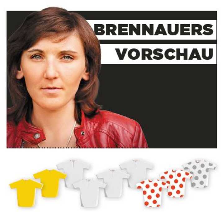 Diese Bedeutung misst Lisa Brennauer der 6. Etappe für Gelb, Grün und Bergtrikot zu - je mehr farbige Trikots, desto größer die Bedeutung.