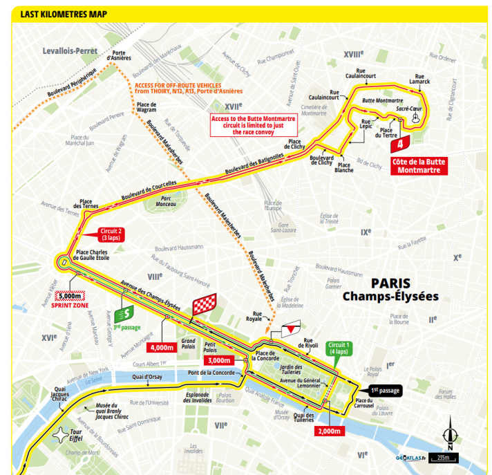 Les derniers kilomètres de la 21e étape du Tour de France 2026 à travers Paris