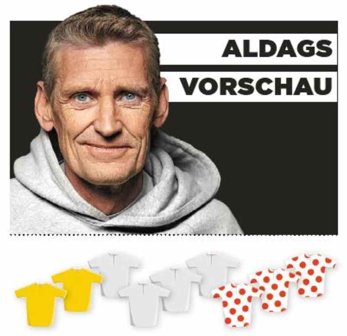 C'est l'importance que Rolf Aldag attribue à la 4e étape pour le jaune, le vert et le maillot de montagne - plus il y a de maillots de couleur, plus l'importance est grande.