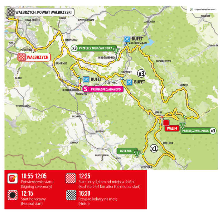 The route of the 3rd stage