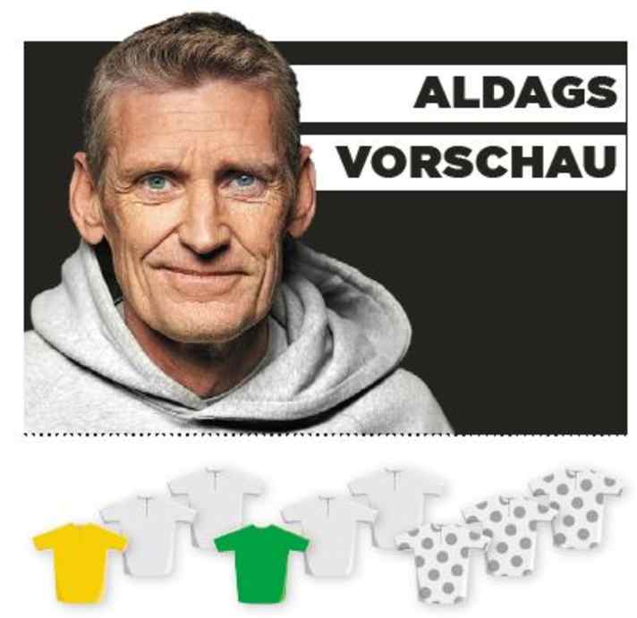 Diese Bedeutung misst Rolf Aldag der 2. Etappe für Gelb, Grün und Bergtrikot zu - je mehr farbige Trikots, desto größer die Bedeutung.