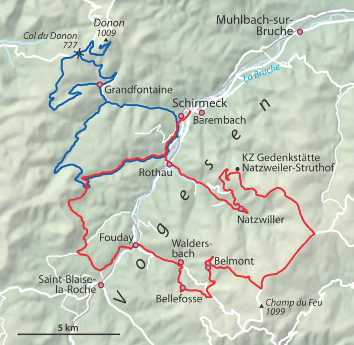 Auf den Touren in den Nordvogesen kommen einige Höhenmeter zusammen. Genussradler kommen auf einem E-Bike voll auf Ihre Kosten.