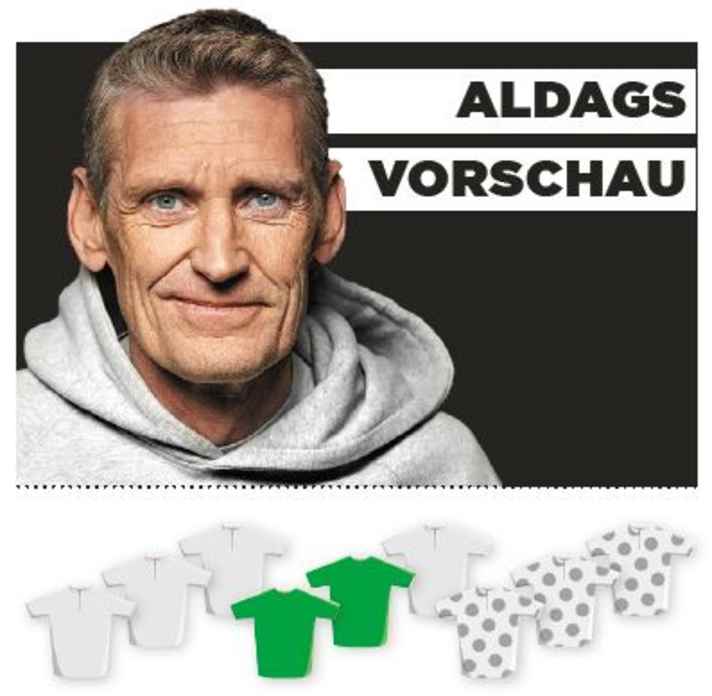C'est l'importance que Rolf Aldag accorde à la 8e étape pour le jaune, le vert et le maillot de montagne - plus il y a de maillots de couleur, plus l'importance est grande.