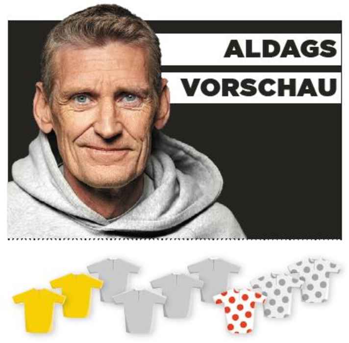 Rolf Aldag attaches this importance to the 11th stage for yellow, green and the mountain jersey - the more coloured jerseys, the greater the significance.