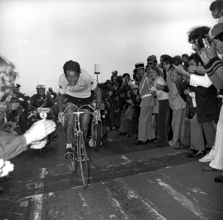 1973 First at the Puy de Dome and winner of the Tour: Luis Ocana