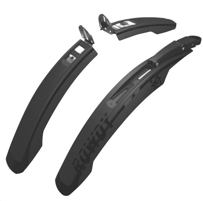The new Rowdy mudguard fits all bikes with wheel sizes from 20 to 24 inches and gives them a motocross look.