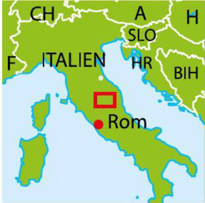 Here lies Umbria | Map: Annett Winter