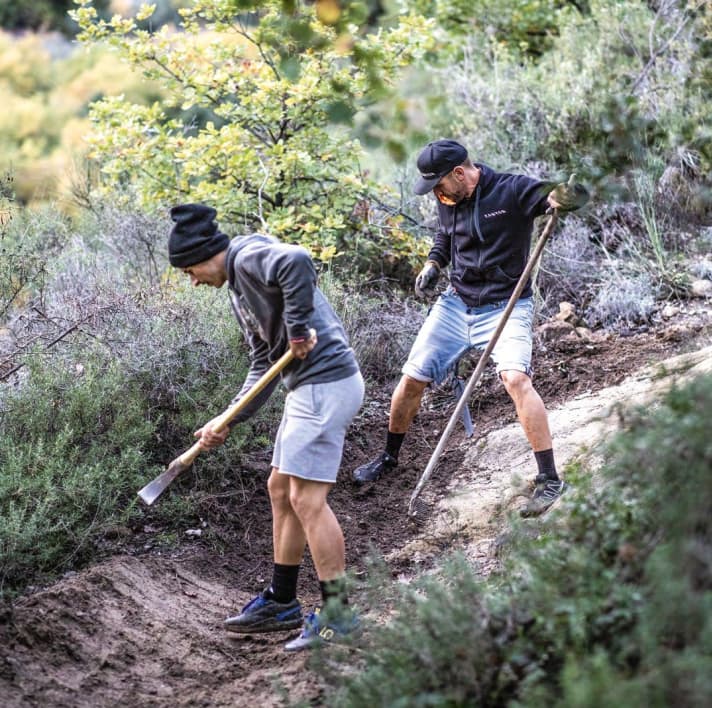 Trail repair is a community service.