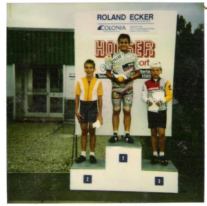   The young Marcus also tried his hand at road racing. And was successful, as you can see.