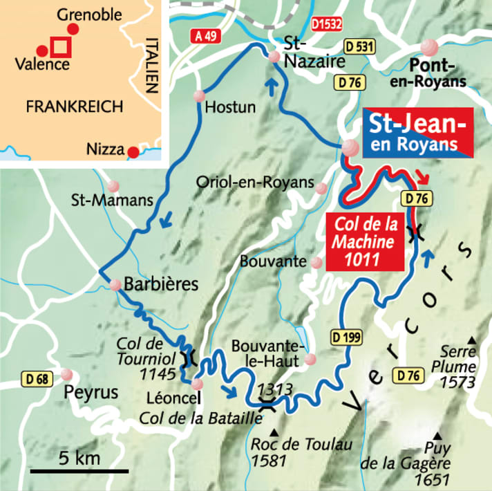   Possibilités de combinaison : autres cols à proximité 