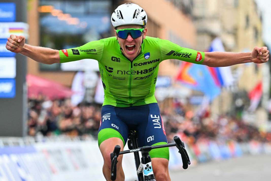 Tadej Pogacar became road world champion in Zurich
