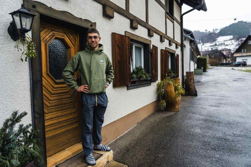 Julian Schelb at home in Münstertal: "out of the door and onto the trail!"