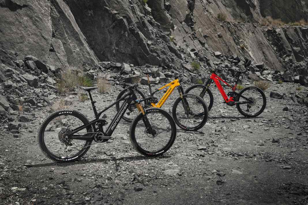 Das Mondraker Crafty bekommt ein dickes Update: leichter, mehr Motor-Power und bei zwei Varianten die glamouröse Fox Podium Upside-Down-Gabel.