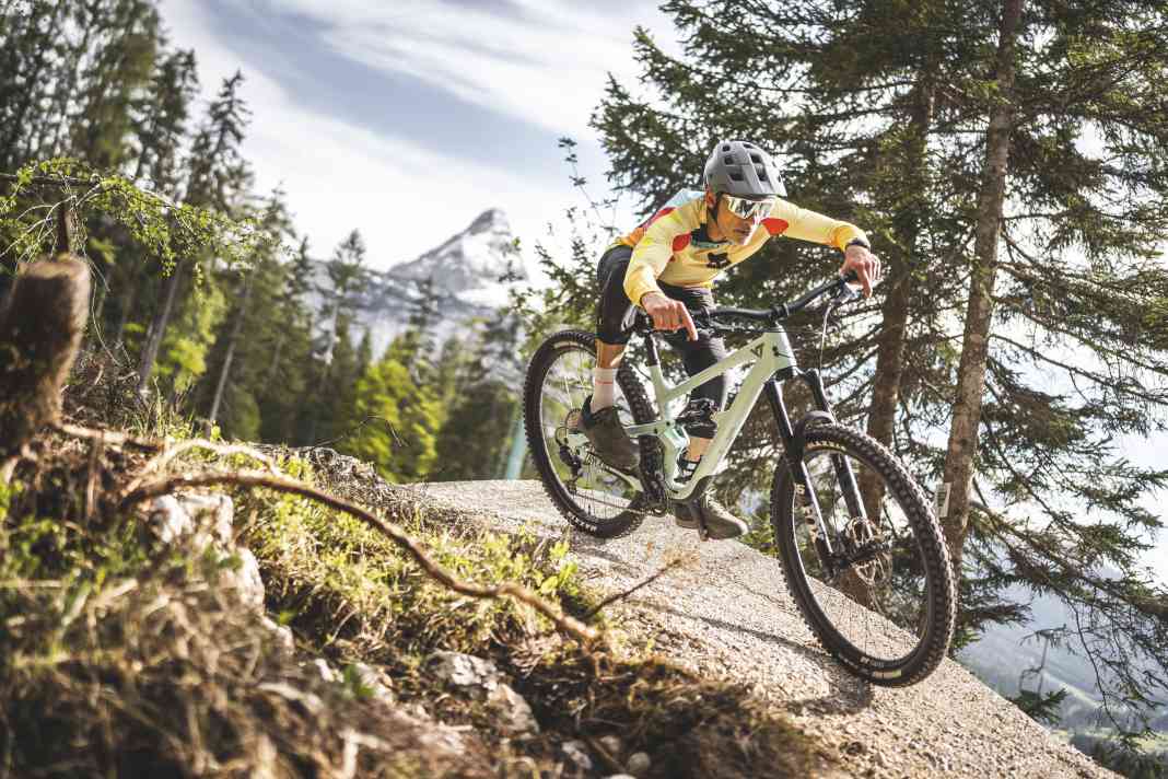 Vom Bikepark Zugspitze aus konnte man die immense Staubwolke am 22. September sehen. Aber in Gefahr waren Biker und Trails nicht.