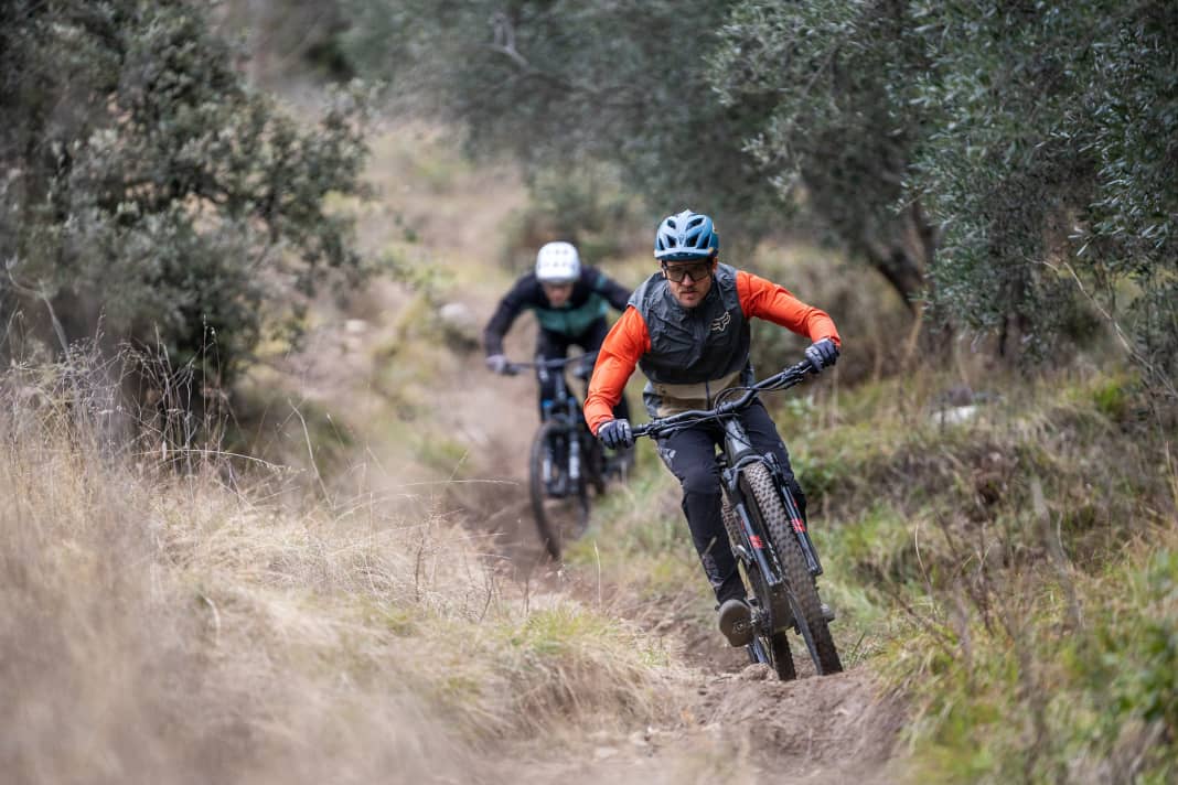 Neben dem Cube Stereo One 44 und dem Canyon Neuron LTD musste sich das GT Sensor im Praxistest auf den Trails am Gardasee beweisen.